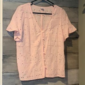 Light Pink button up blouse